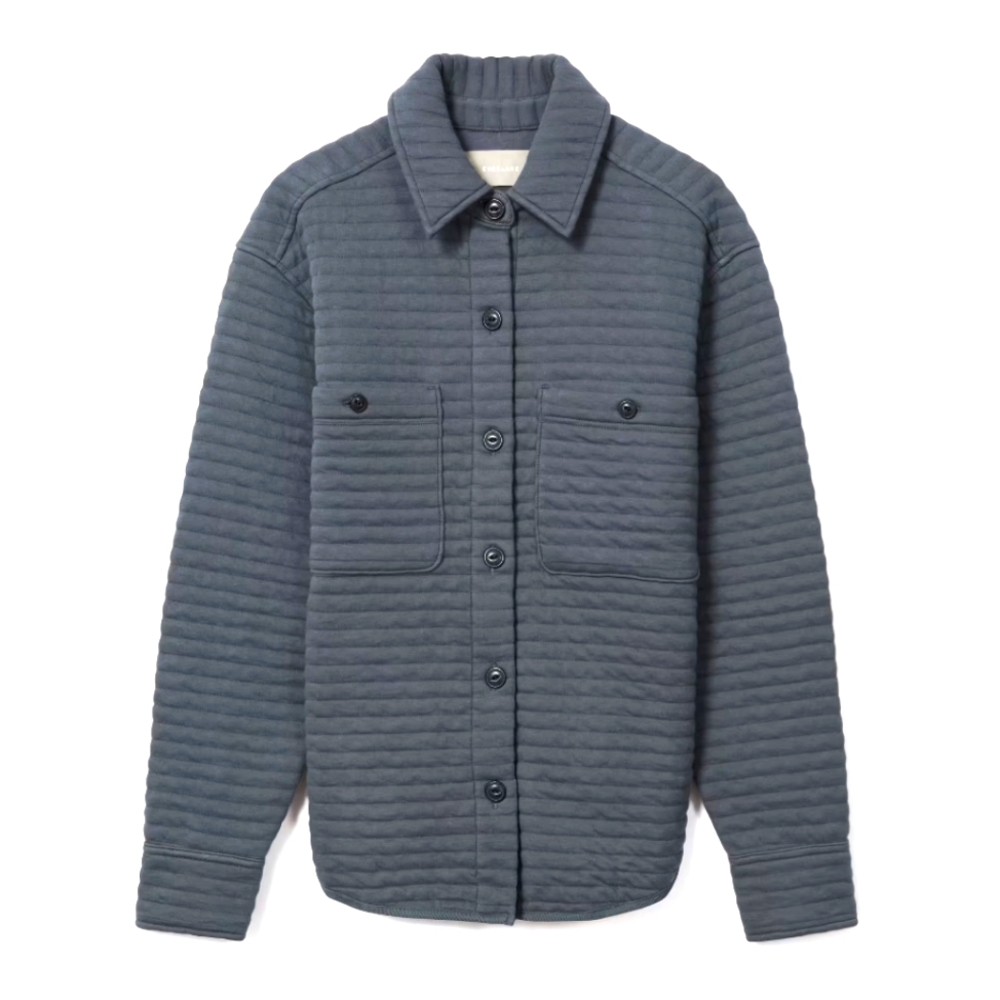 NWT Everlane-The Organic Cotton Quilted Shirt Jacket